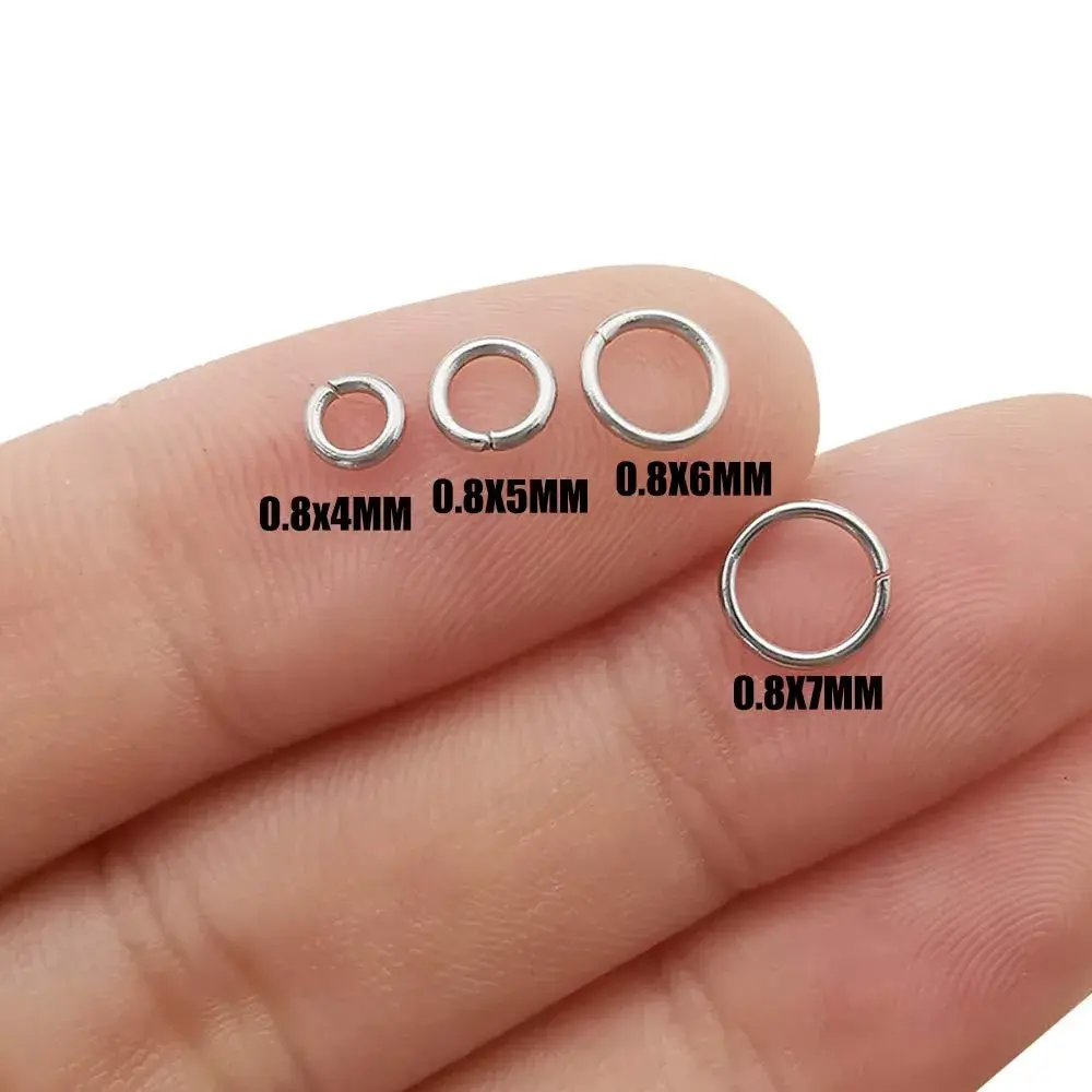 WOCRAFT Stainless Steel Jump Rings Mix Sizes | 1200 Pcs Connector Rings for Jewelry Making - view 2