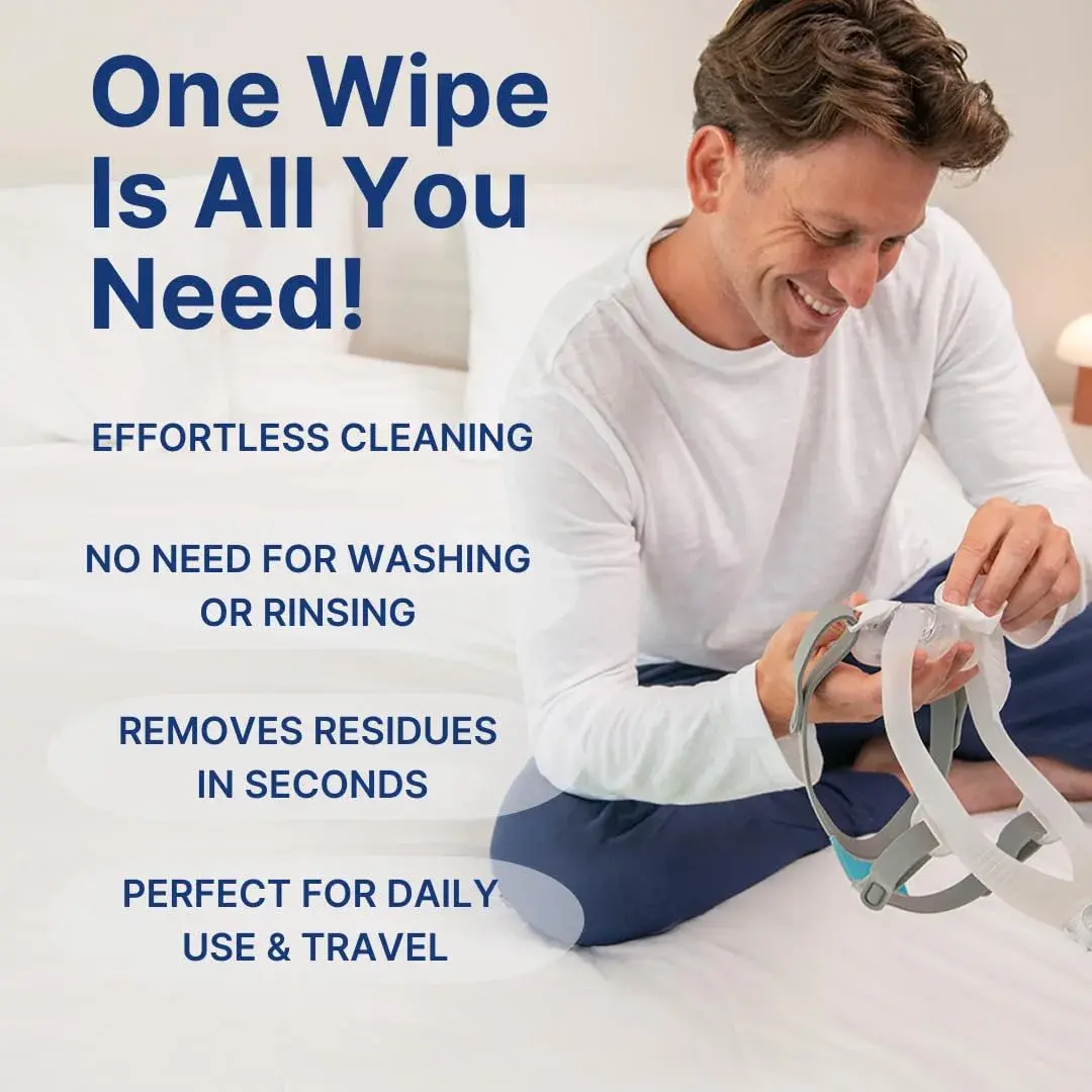 Snugell Unscented CPAP Mask Wipes 110 Count | Gentle, Alcohol-Free Cleaning for CPAP Masks, Tubes & Devices - view 3