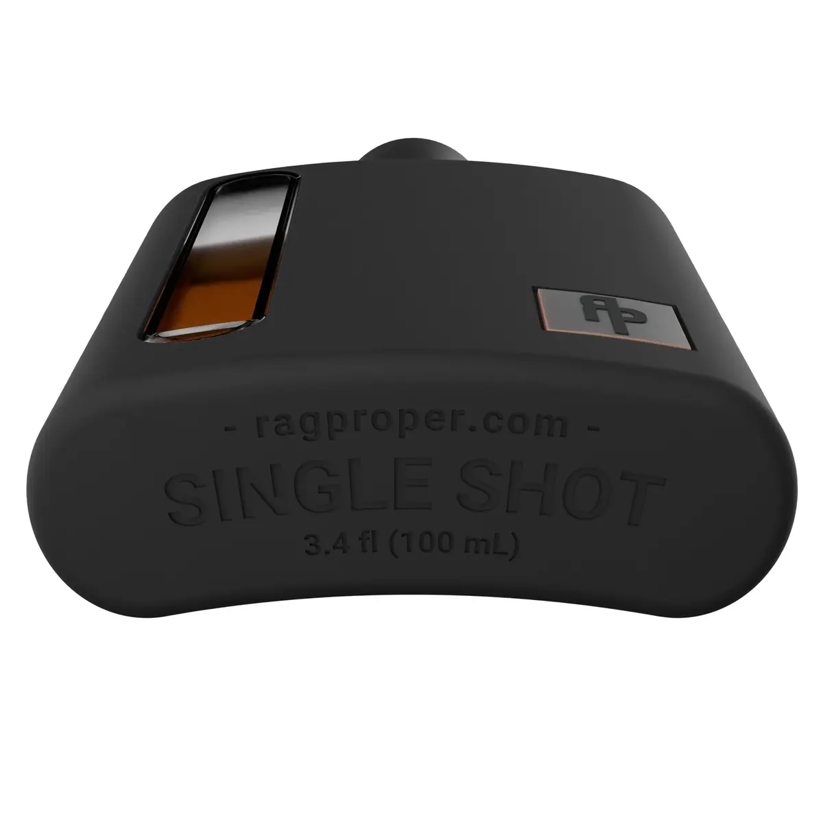 Ragproper Glass Hip Flask 100ml (3.4oz) Black | Patented Leakproof Design for Whiskey & Spirits - view 9