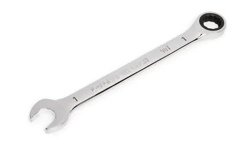 GEARWRENCH 1" 90T 12 Point Ratcheting Combination Wrench | 25.4mm (1") Jaw Capacity, 34cm (13.56") Length - view 3