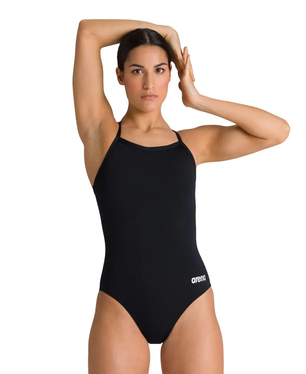 ARENA Women's Team Swimsuit Solid Light Drop Back 20 | Chlorine-Resistant, UV Protected (102 chars) - main product image