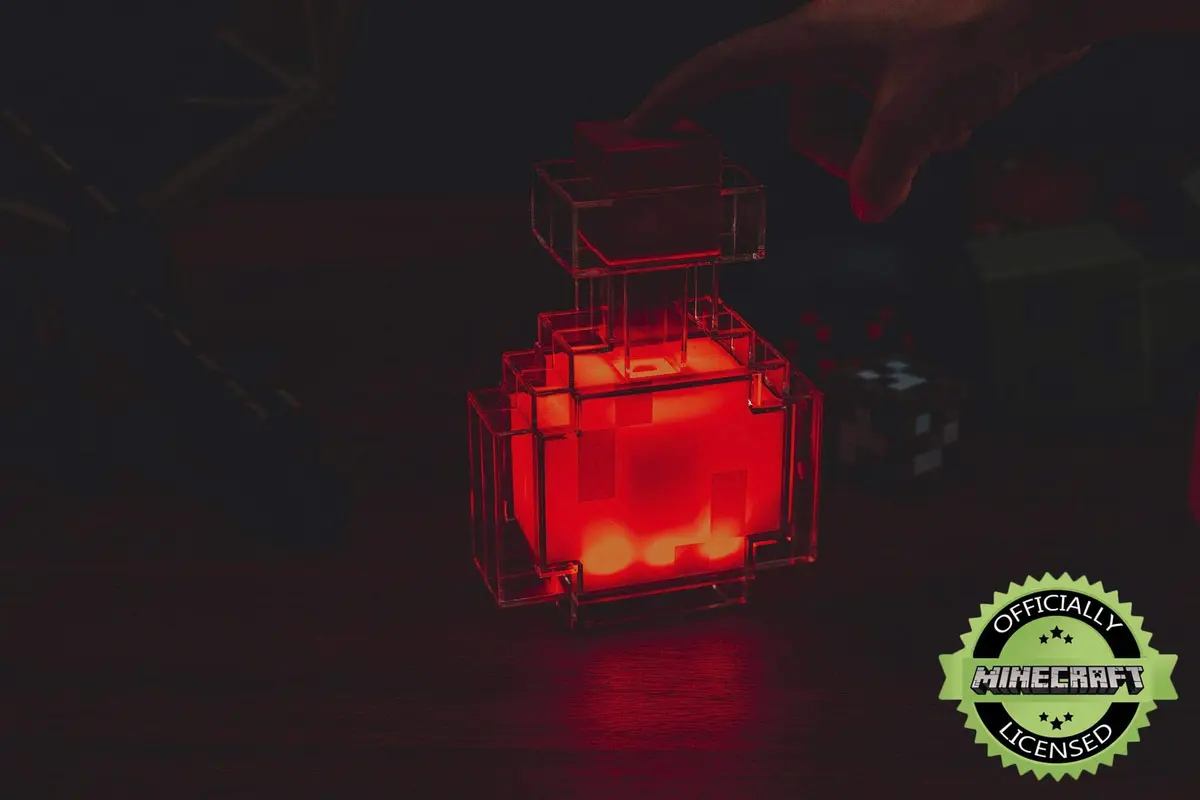 Minecraft Potion Bottle Color-Changing LED Desk Lamp | 7 Inch Night Light - view 2