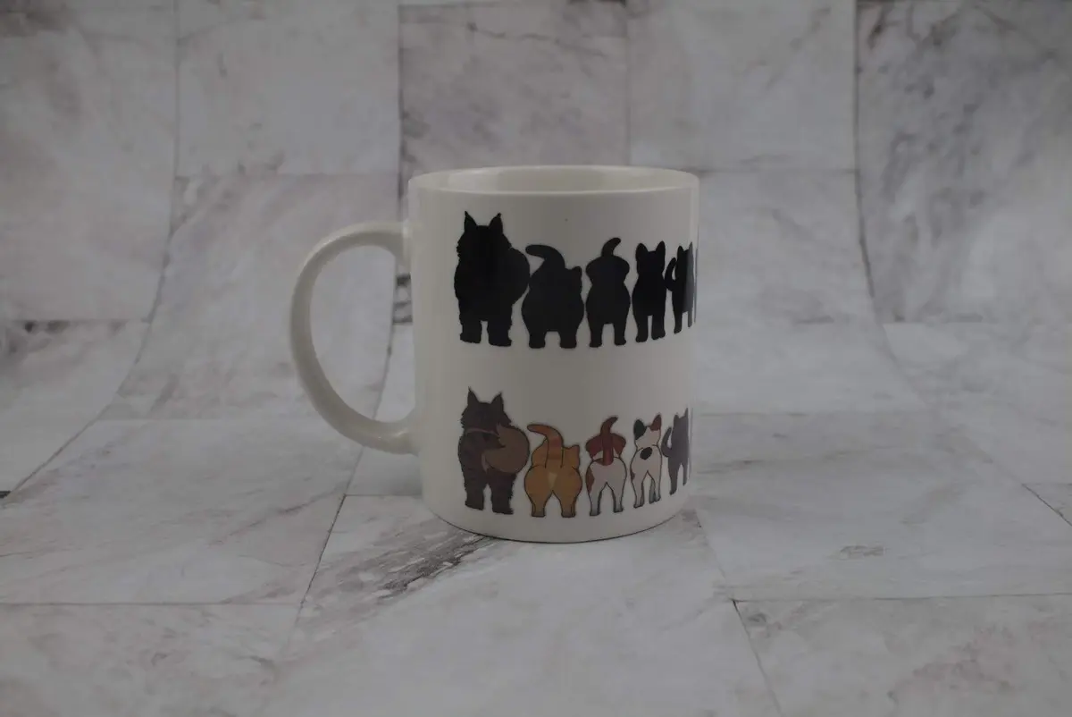 Sunkiss Unlimited Color Changing Cheeky Cats ThermoH Logo Ceramic Mug | 325ml Heat Sensitive Cat Design - view 2