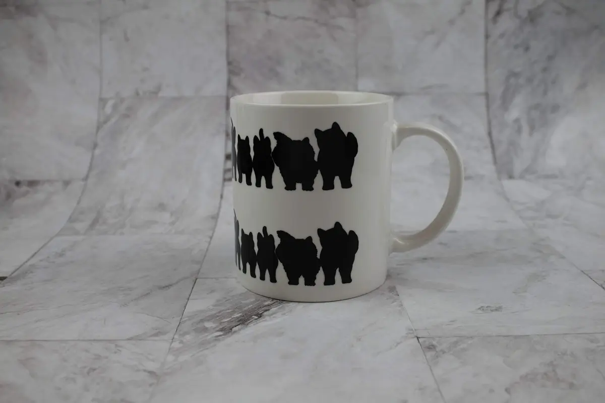 Sunkiss Unlimited Color Changing Cheeky Cats ThermoH Logo Ceramic Mug | 325ml Heat Sensitive Cat Design - view 3
