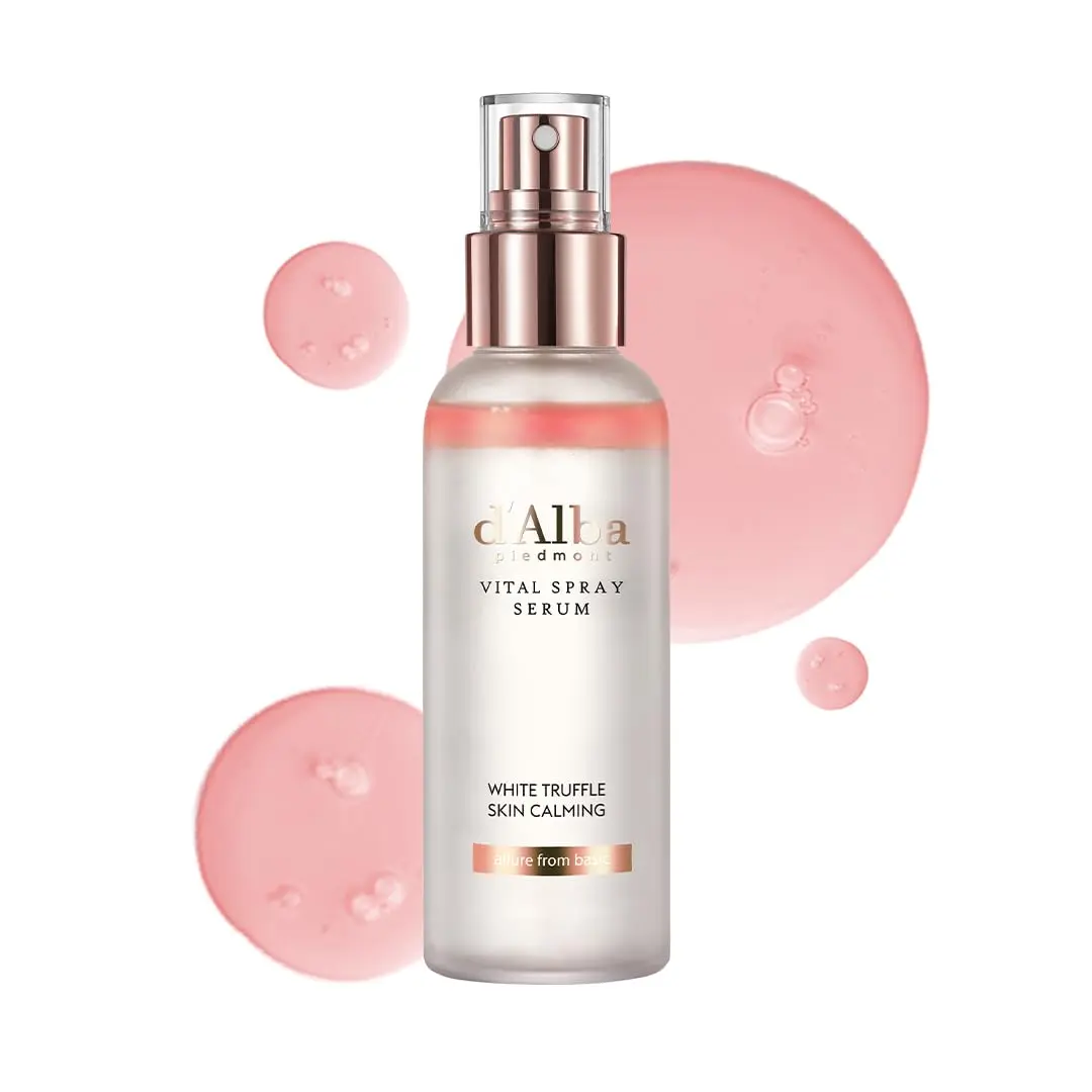 d'alba Piedmont White Truffle Vital Spray Serum 100ml (3.38 fl oz) | Calming & Hydrating Mist for Sensitive Skin - main product image