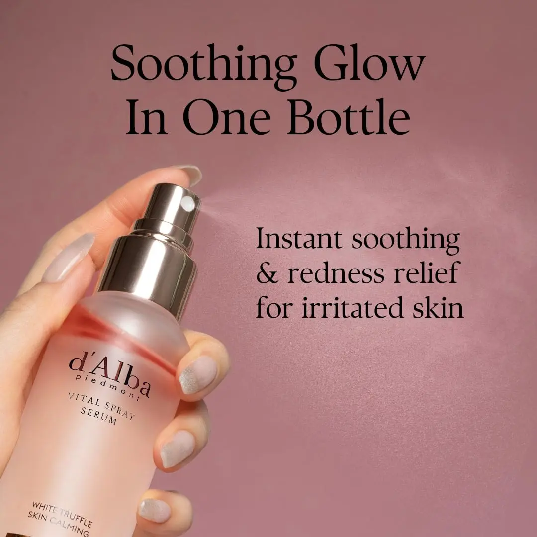 d'alba Piedmont White Truffle Vital Spray Serum 100ml (3.38 fl oz) | Calming & Hydrating Mist for Sensitive Skin - view 4