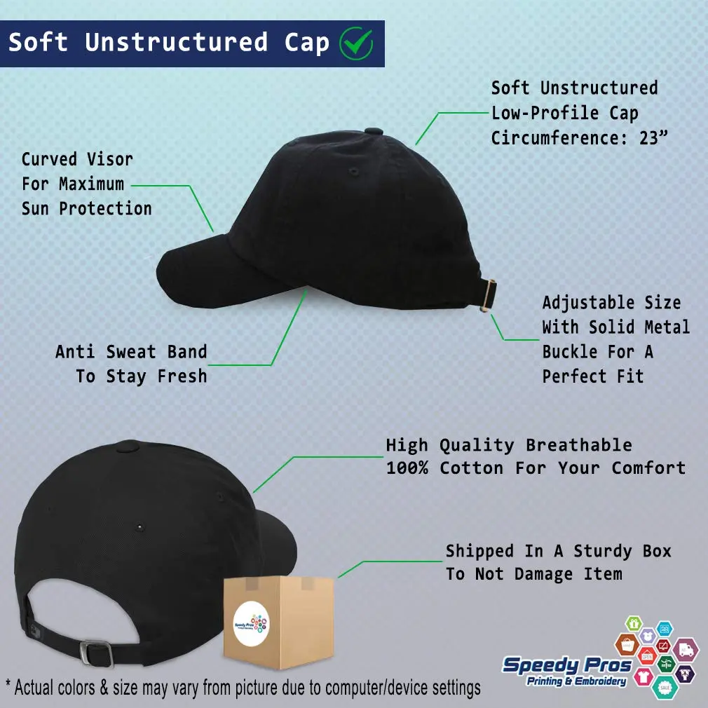 Speedy Pros Custom Soft Baseball Cap 100% Cotton | Embroidered Wild Animals, Unisex, Black, Adjustable Fit - view 2