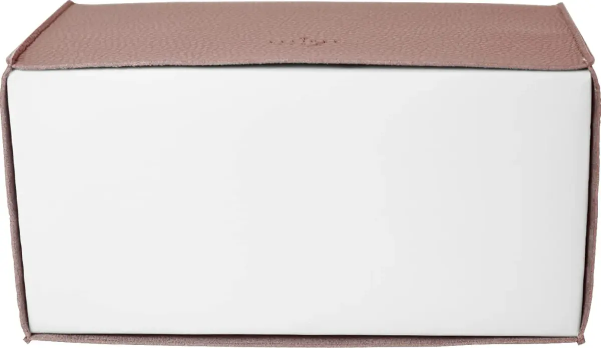 Carrotez PU Leather Rectangular Tissue Box Cover, Rose Pink | Decorative Organizer for Bathroom Vanity Countertop, Night Stands, Office Desk - view 6