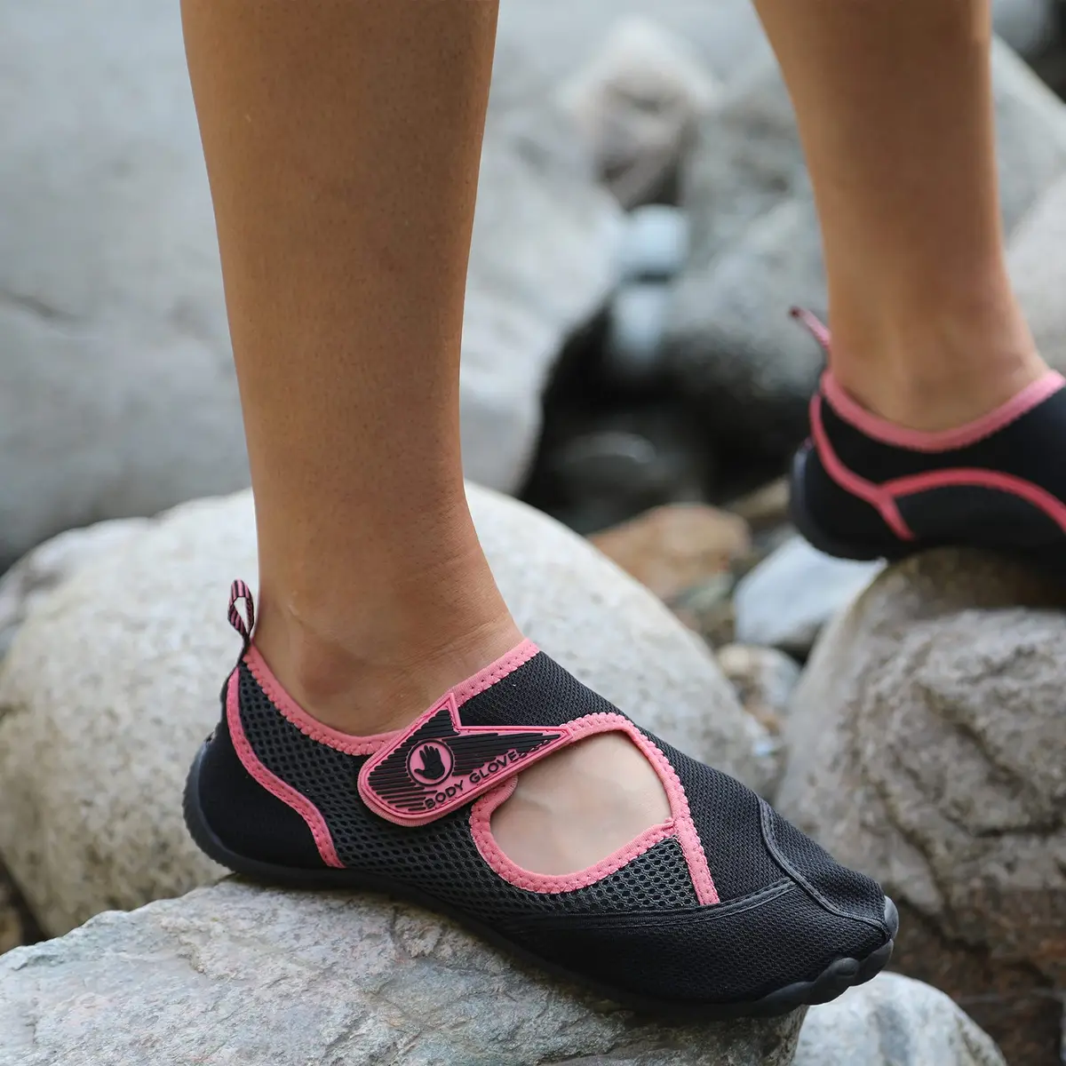 Body Glove Water Shoes for Women, Black/Salmon Rose | Quick-Dry, Breathable & Stylish Water Footwear - view 6
