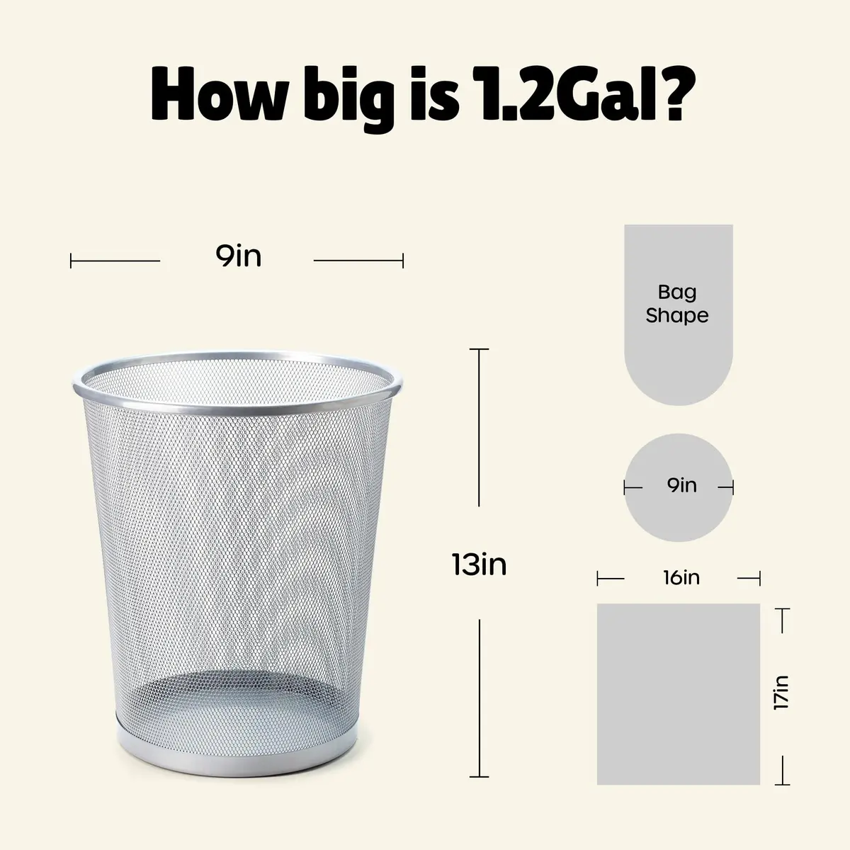 FORID 1.2 Gallon Colored Trash Bags | Extra Thick, Odorless, Strong Plastic Wastebasket Liners for Bathroom, Bedroom, Office & Car (150 Bags) - view 7