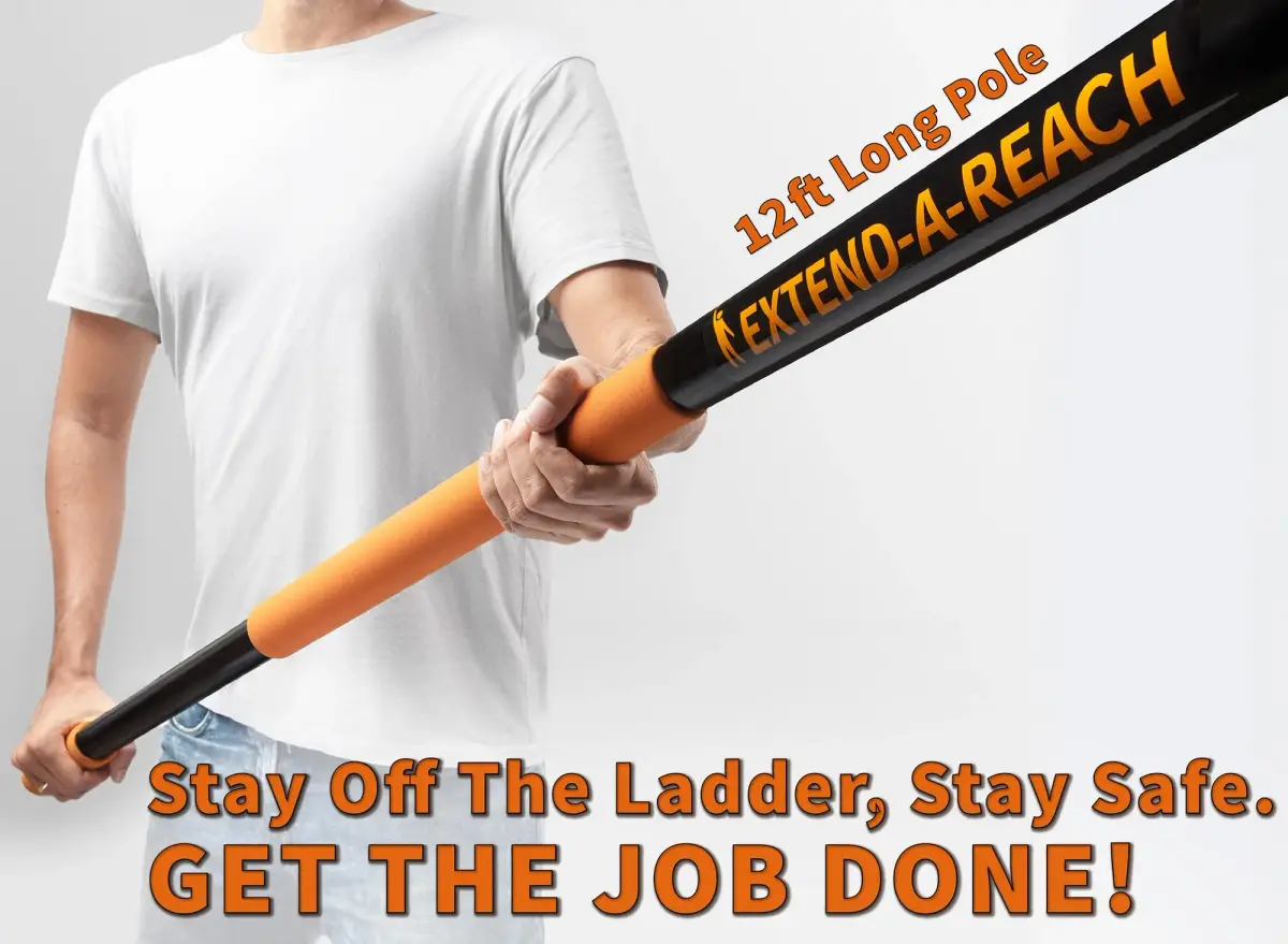 EXTEND-A-REACH High Reach Duster Kit with 12 ft Extension Pole | 20 ft Reach for High Ceilings & Windows - view 2