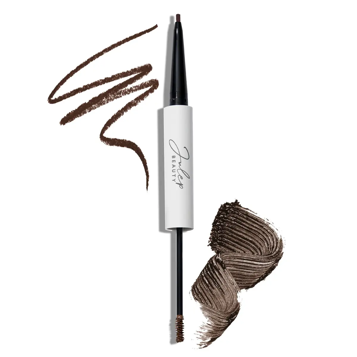 Julep Brow 101 Sculpting Pencil & Tinted Brow Gel, Dark Brown | Dual-Ended, Natural Finish - main product image