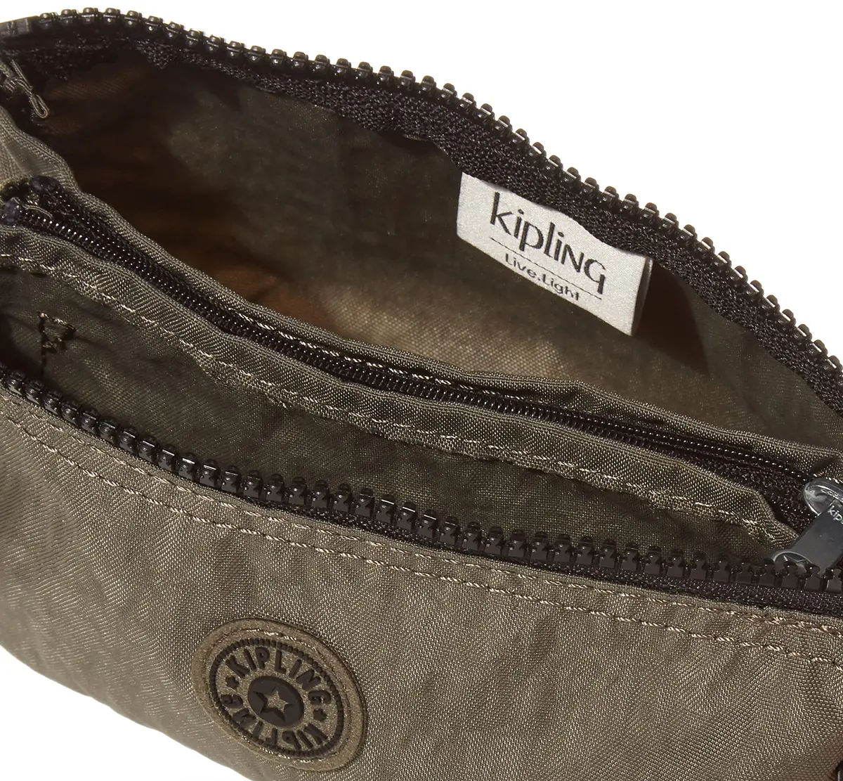 Kipling Creativity Large Pouch Green Moss | Versatile Cosmetics Kit Travel Organizer 165ml (5.5 fl oz) - view 5
