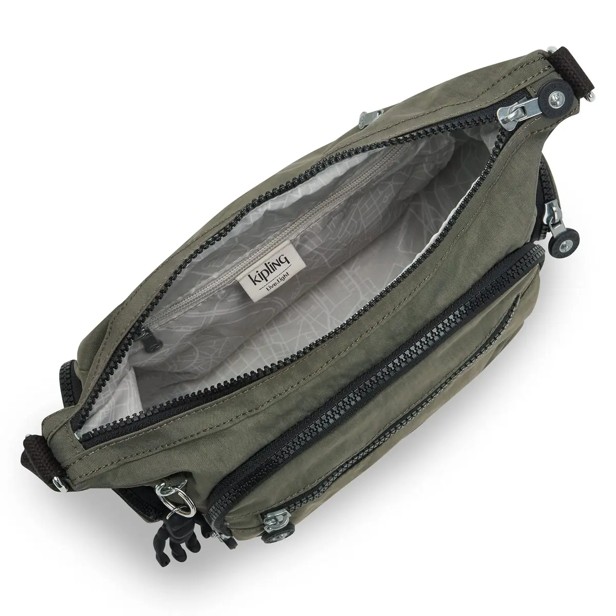 Kipling Gabbie Small Bag | Lightweight Crossbody Purse, Casual Shoulder Bag, Green Moss - view 5