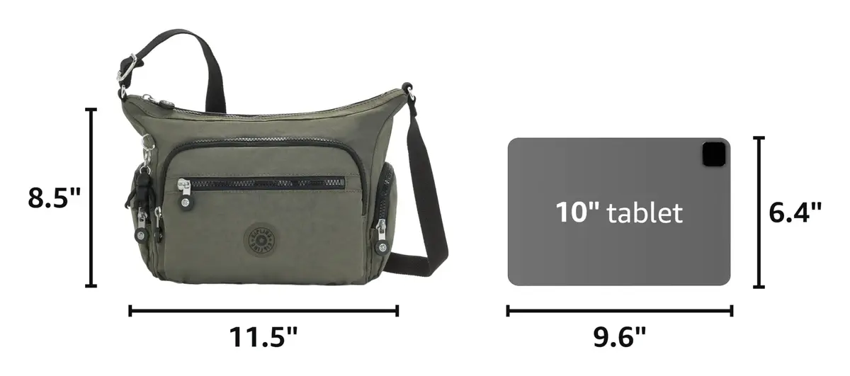 Kipling Gabbie Small Bag | Lightweight Crossbody Purse, Casual Shoulder Bag, Green Moss - view 3