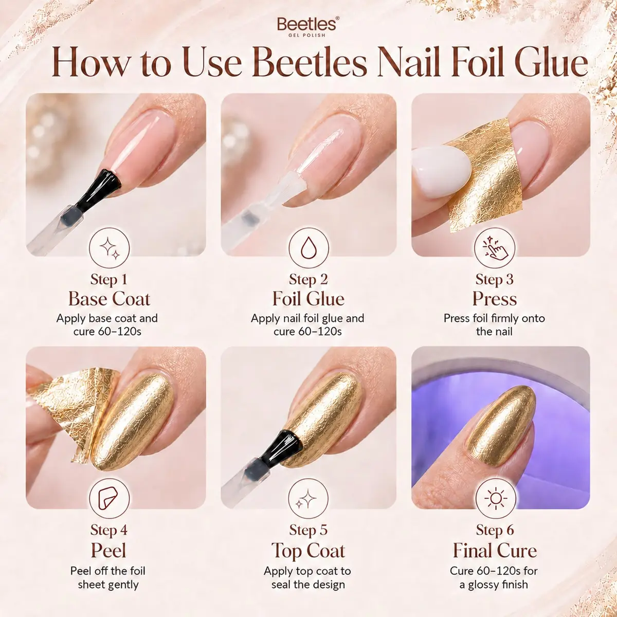 beetles Gel Polish 15ML | Professional Nail Foil Transfer Gel for Nails - view 7
