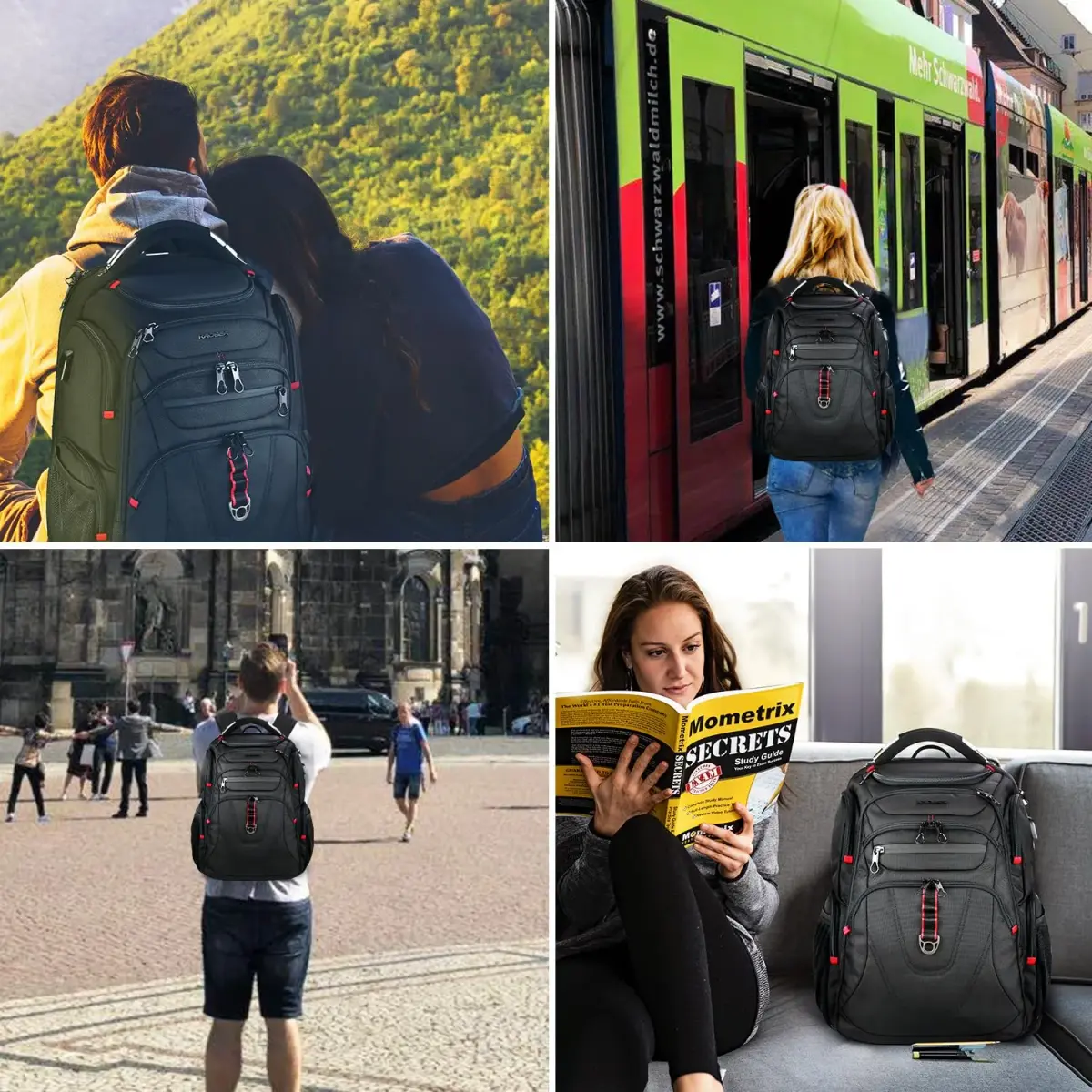 KROSER TSA Friendly Laptop Backpack 17.3 inch XL | Water-Repellent College Daypack with RFID & USB - view 7
