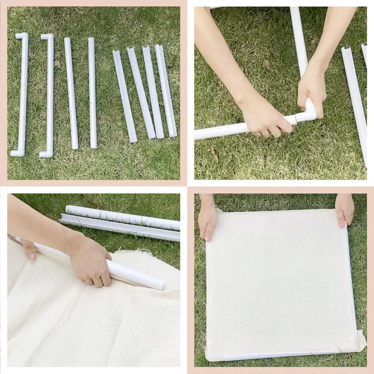 Wool Queen Universal Clip Frame 43.1x43.1 cm (17"x17") | Damage-Free Plastic Craft Hoop for Embroidery & Cross-Stitch - view 5