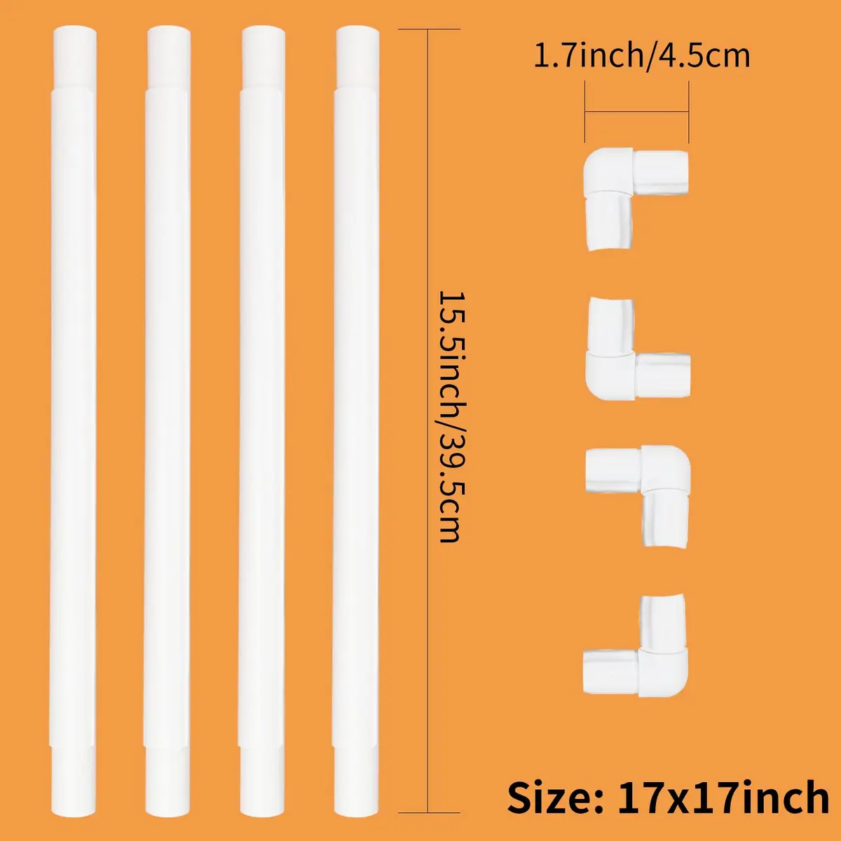 Wool Queen Universal Clip Frame 43.1x43.1 cm (17"x17") | Damage-Free Plastic Craft Hoop for Embroidery & Cross-Stitch - view 2