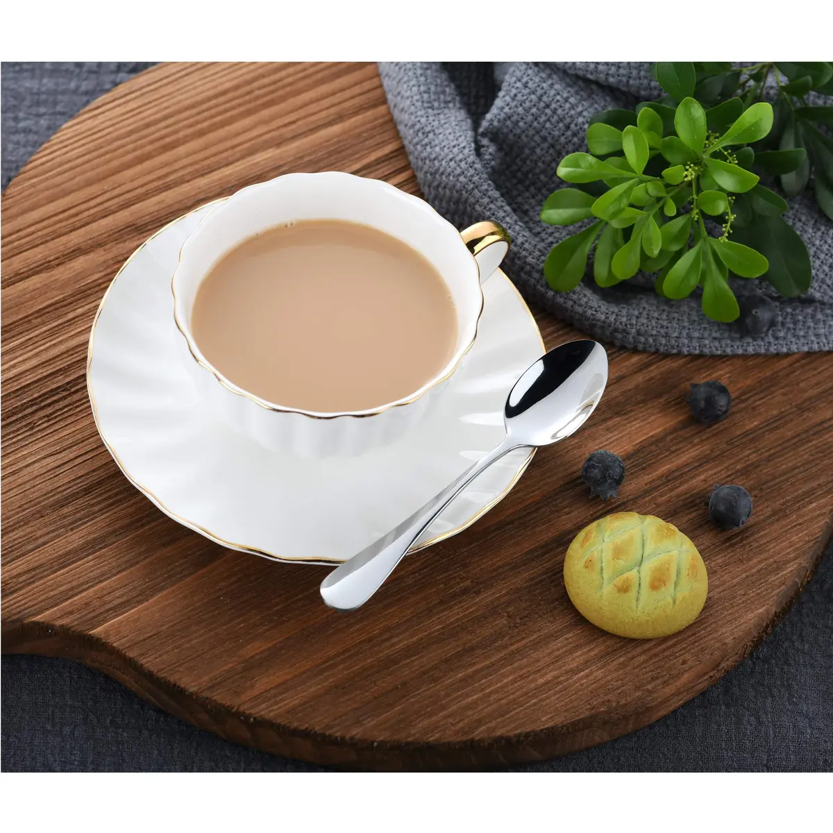 CAMDEA Mini Dessert Spoons 12cm (4.9 Inches) Set of 8 | Stainless Steel Espresso Coffee Spoons - view 3