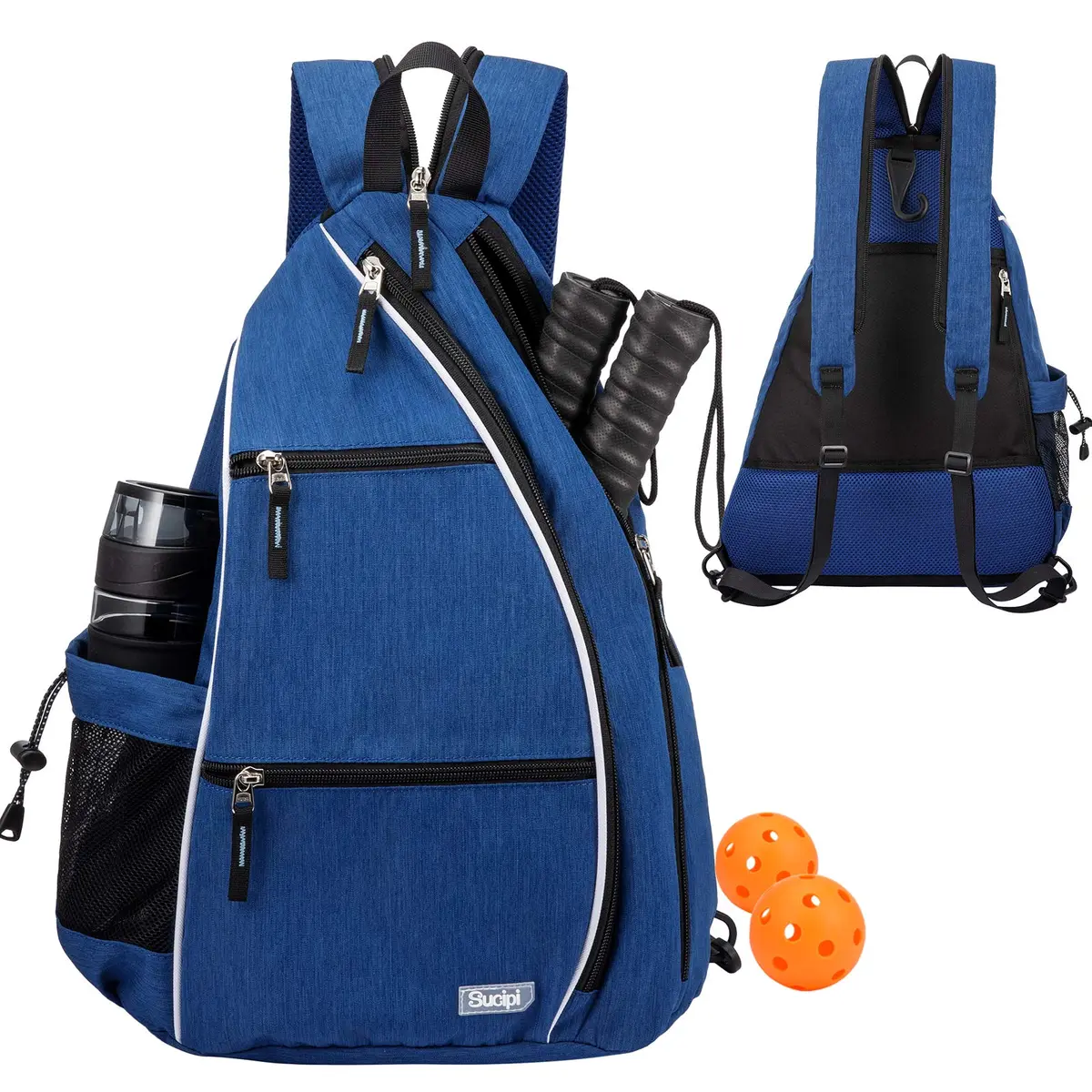 Sucipi Convertible Pickleball Bag Backpack Sling - Blue 45L (1.6 cu ft) | Versatile Carry for Men & Women - main product image