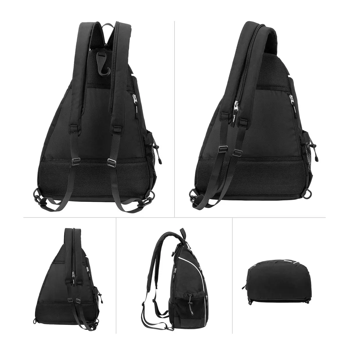 Sucipi Convertible Pickleball Bag Backpack Sling Bag for Men & Women, Deep Black | 14 inch x 10 inch x 19 inch - view 3