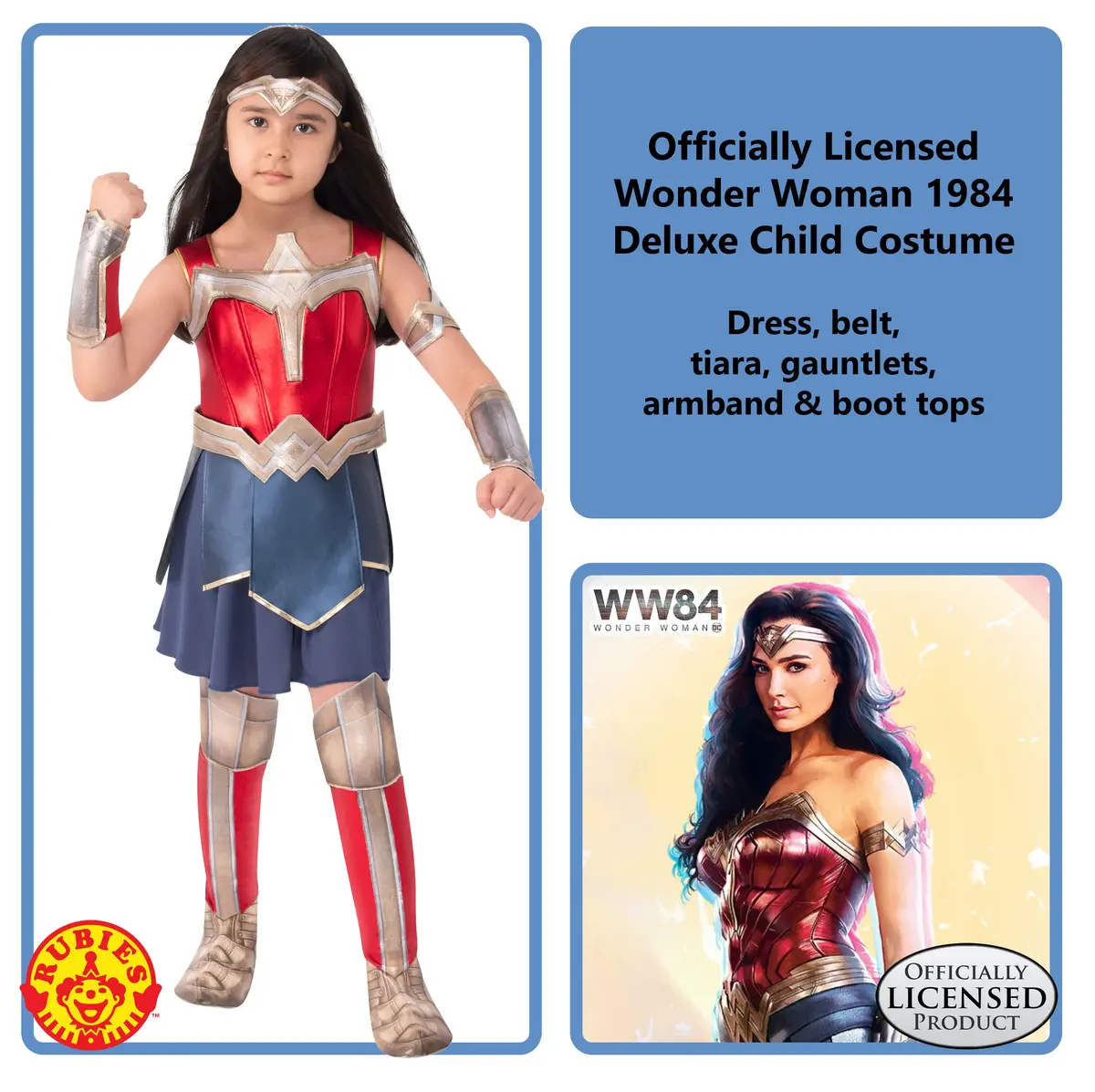 Rubies DC Comics WW84 Wonder Woman Deluxe Costume Dress, Large - view 3