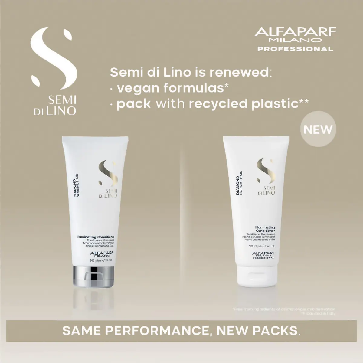 ALFAPARF MILANO Semi di Lino Diamond Travel Hair Conditioner 1.69 fl oz | Nourishing, Color-Protecting & Shine-Enhancing - view 5