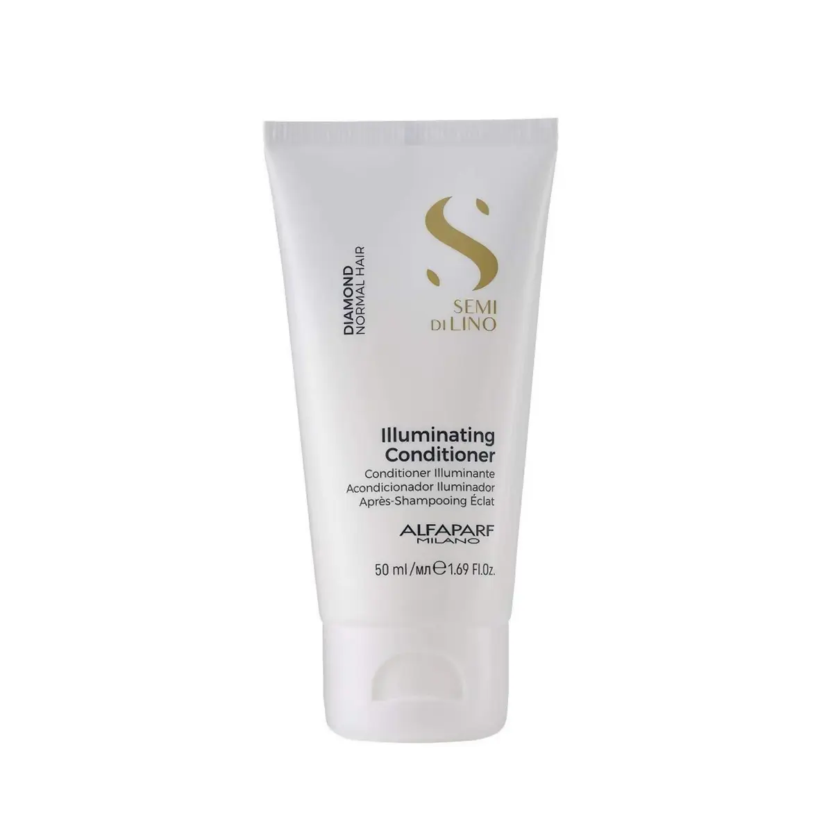 ALFAPARF MILANO Semi di Lino Diamond Travel Hair Conditioner 1.69 fl oz | Nourishing, Color-Protecting & Shine-Enhancing - main product image