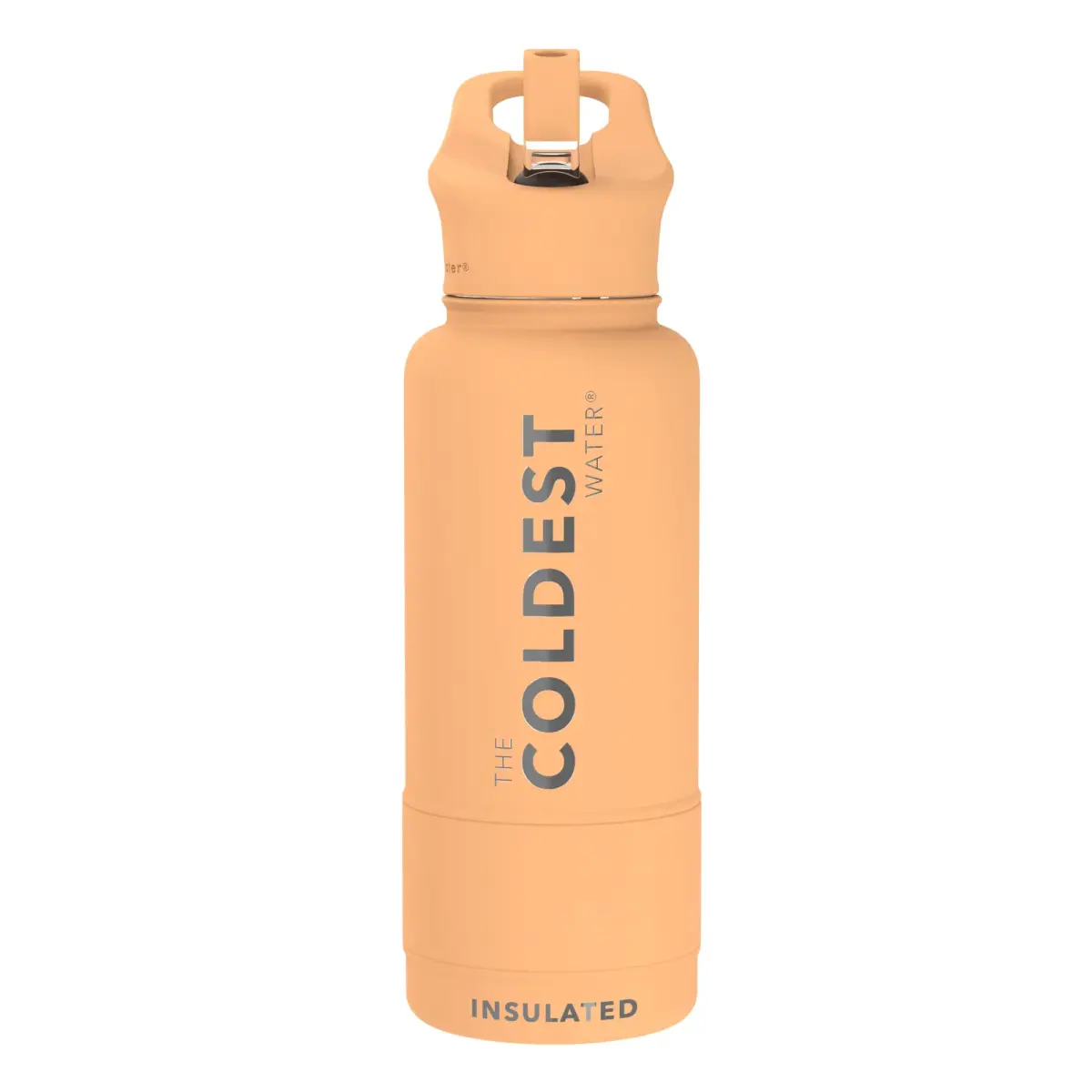 The Coldest Water Insulated Water Bottle with Straw Lid - Stainless Steel Metal Bottle, Sahara Peach, 32 oz (946ml) - main product image