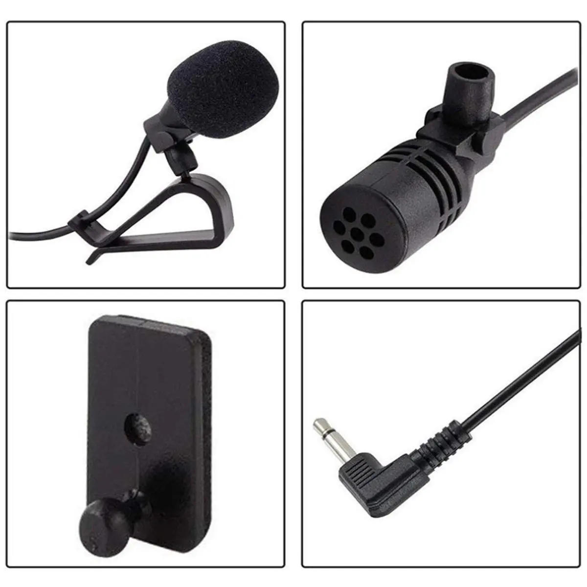 NowTH Microphone HD Voice Assembly Car Radio Mic Replacement 3.5mm Cable | Compatible with Kenwood Boss JVC Sony Jensen Alpine - view 5