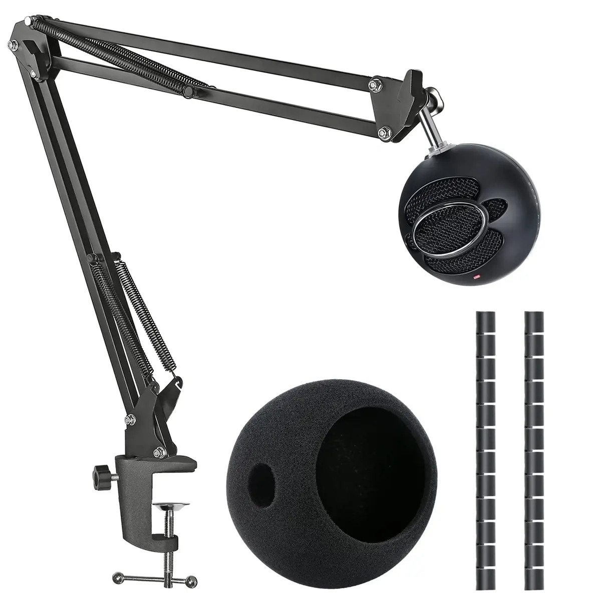 SUNMON Snowball iCE Mic Boom Arm Stand with Pop Filter, 26.8 inches | Compatible with Blue Snowball Ice USB Mic - main product image