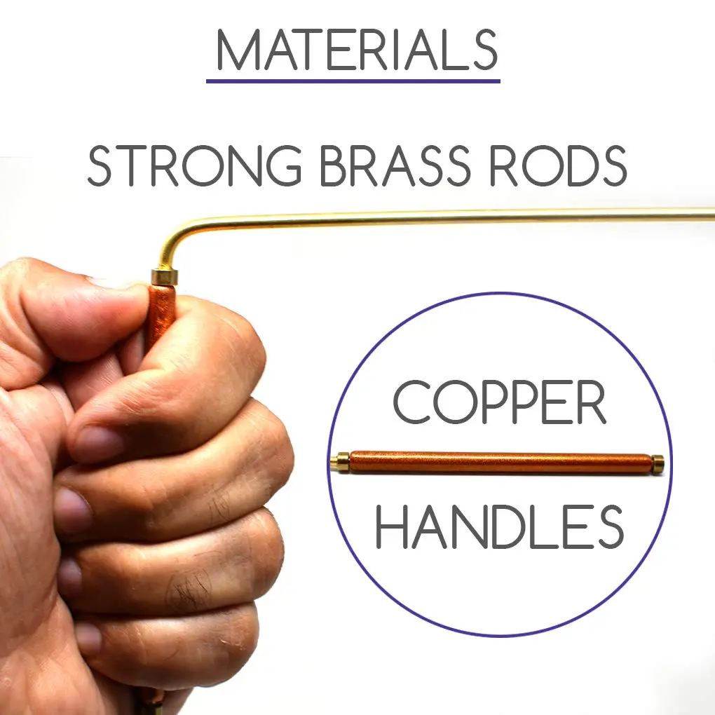 MYDEAL PRODUCTS Solid Copper & Brass Dowsing Rods | Spiritual Energy & Ghost Hunting Tool - view 5