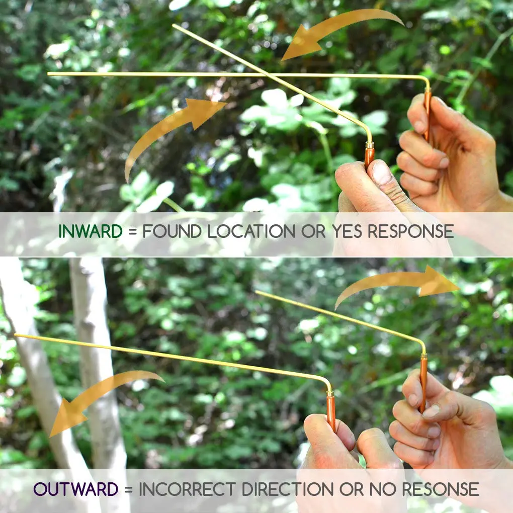 MYDEAL PRODUCTS Solid Copper & Brass Dowsing Rods | Spiritual Energy & Ghost Hunting Tool - view 4
