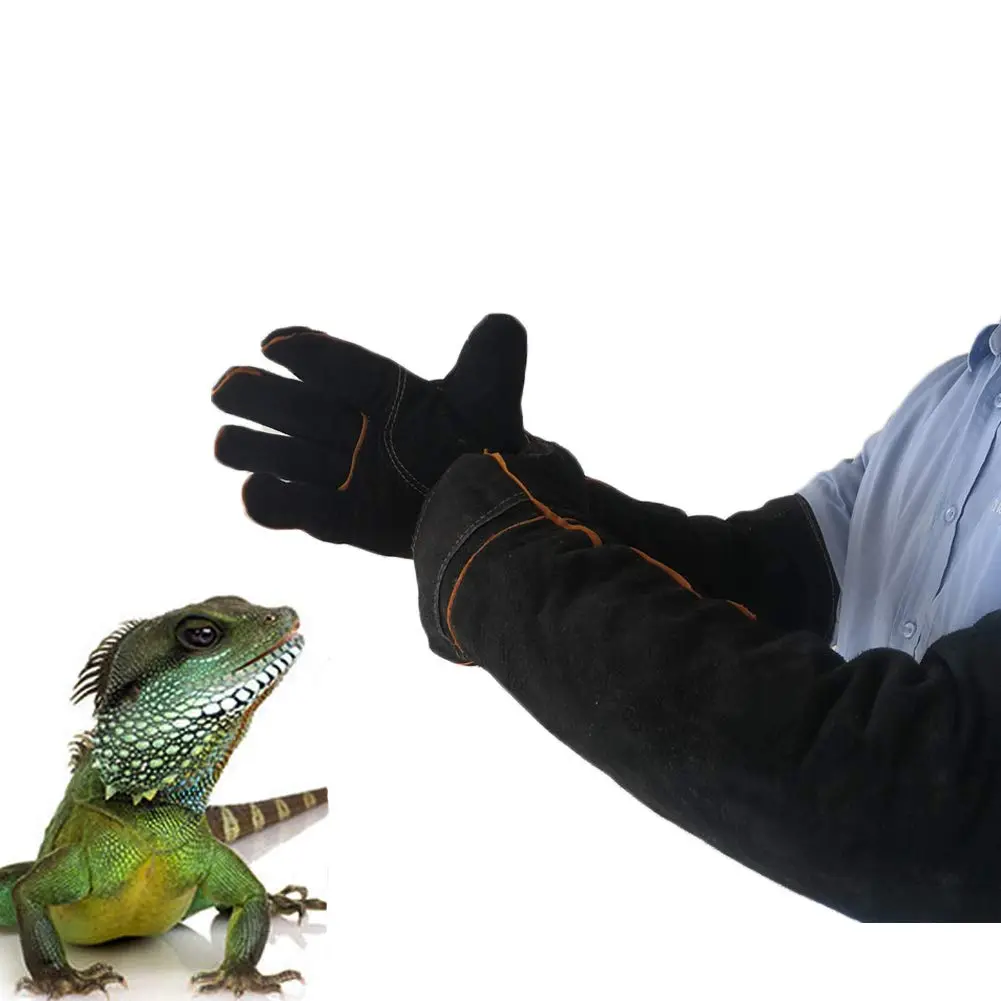 Less bad Animal Handling Gloves Reinforced Protection 60 cm (23.6 in) | Bite & Scratch Proof Cowhide - view 5