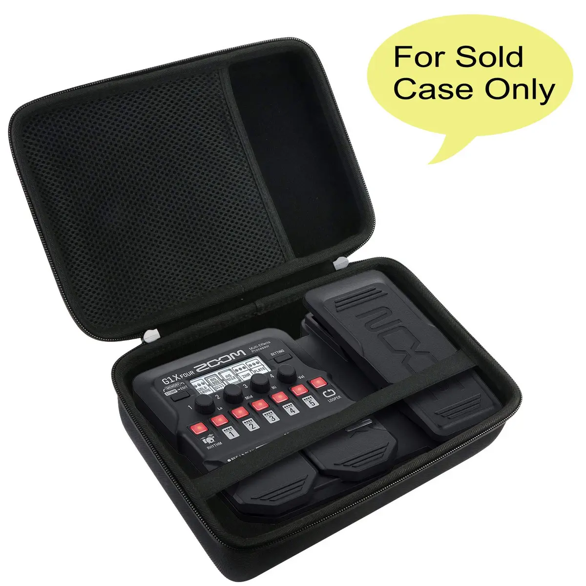 co2CREA Hard Carrying Case for Zoom G1 B1 A1 FOUR Bass Guitar | Shockproof Dustproof Water-Resistant - view 2