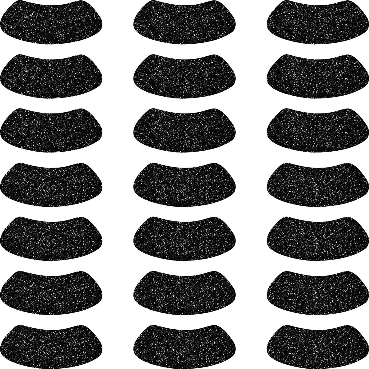 Sumind Black Eye Stickers Glitter Adhesive Strips for Baseball | Reusable, 140 Pairs, Water-Resistant - main product image