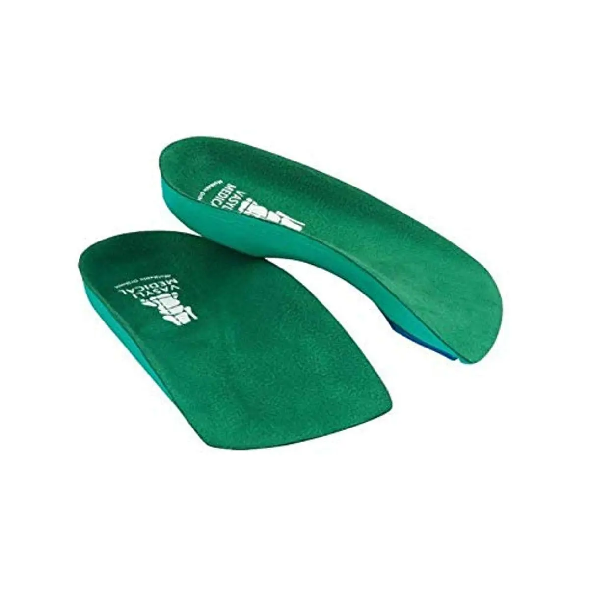 Vasyli 10 Custom Insoles Green Large | Effective Pain Relief for Elderly & Diabetic Patients - main product image