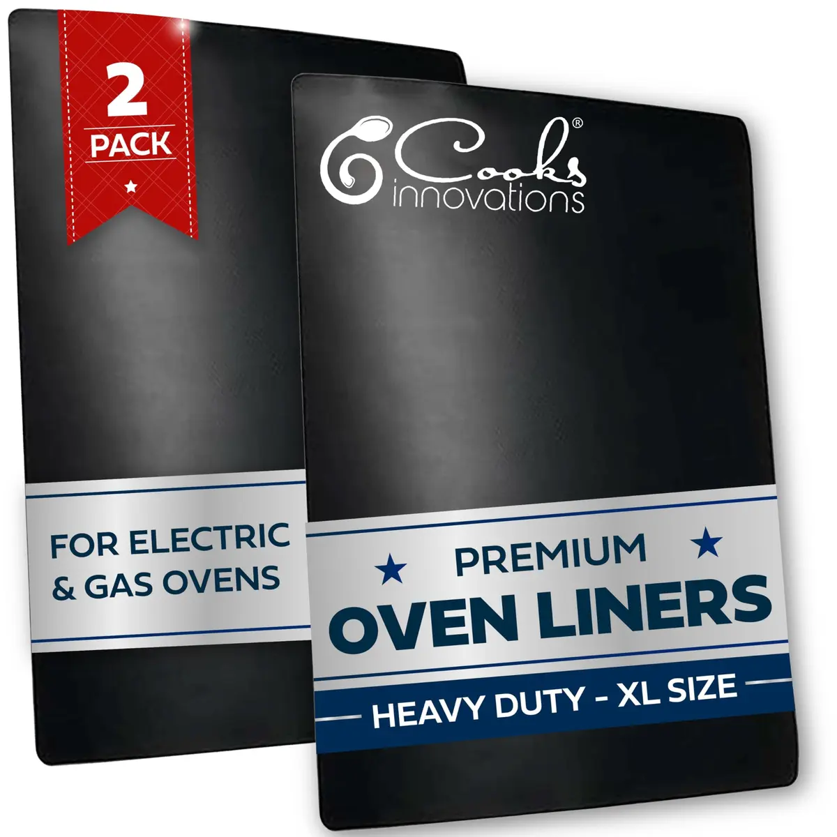 Cooks Innovations Non-Stick Oven Liner 2 Pack | Heat Resistant BPA-Free Baking Mat (16.5" x 23") - main product image