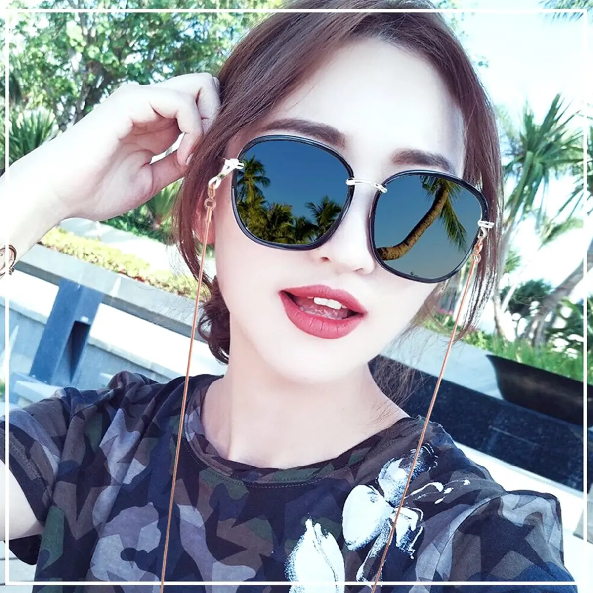 Jmkcoz Rose Gold Eyeglass Chain Holder 80cm (2.62 ft) | Sunglass Retainer Strap - view 7