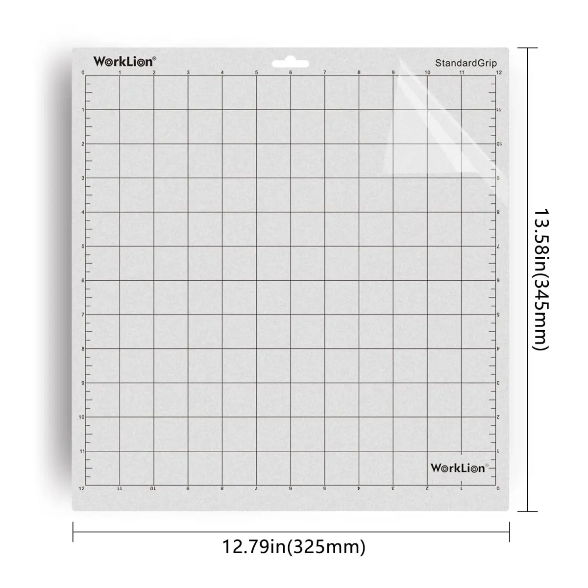 WORKLION Transparent Cutting Mat for Silhouette Cameo 30.5x30.5cm (12x12 inch, 3 Mats) | Standard Grip Craft Mat for Vinyl and Paper - view 3