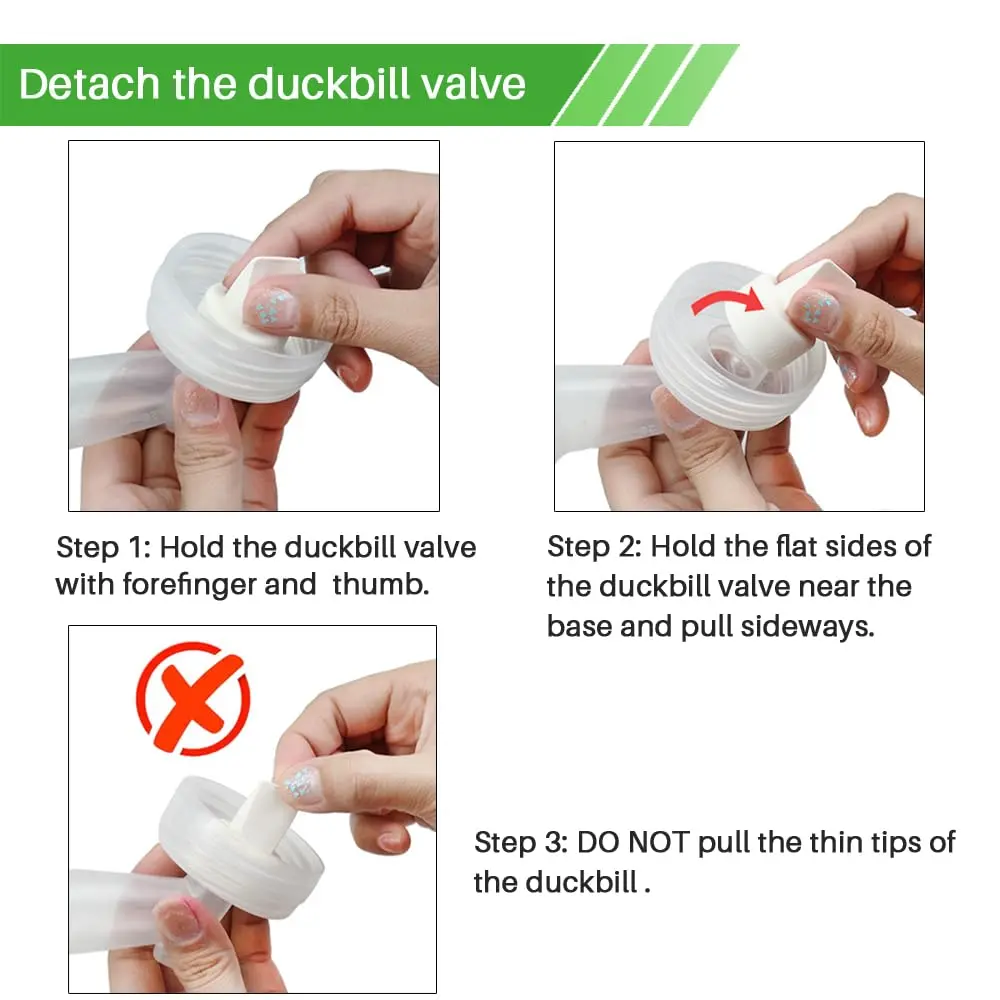 PUMPMOM-US 8 Duckbill Valves & 2 Membranes for Spectra Breast Pump | Silicone, Compatible with S2/S1/9 Plus - view 7