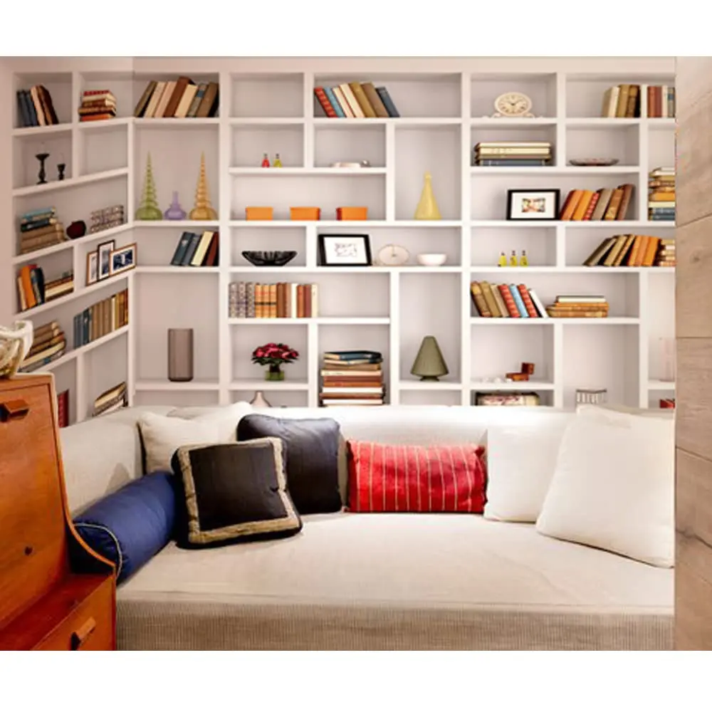 Maijoeyy White Bookshelf Backdrop 2.1m x 1.5m (7x5ft) | Professional Office & Home Studio Background - view 2