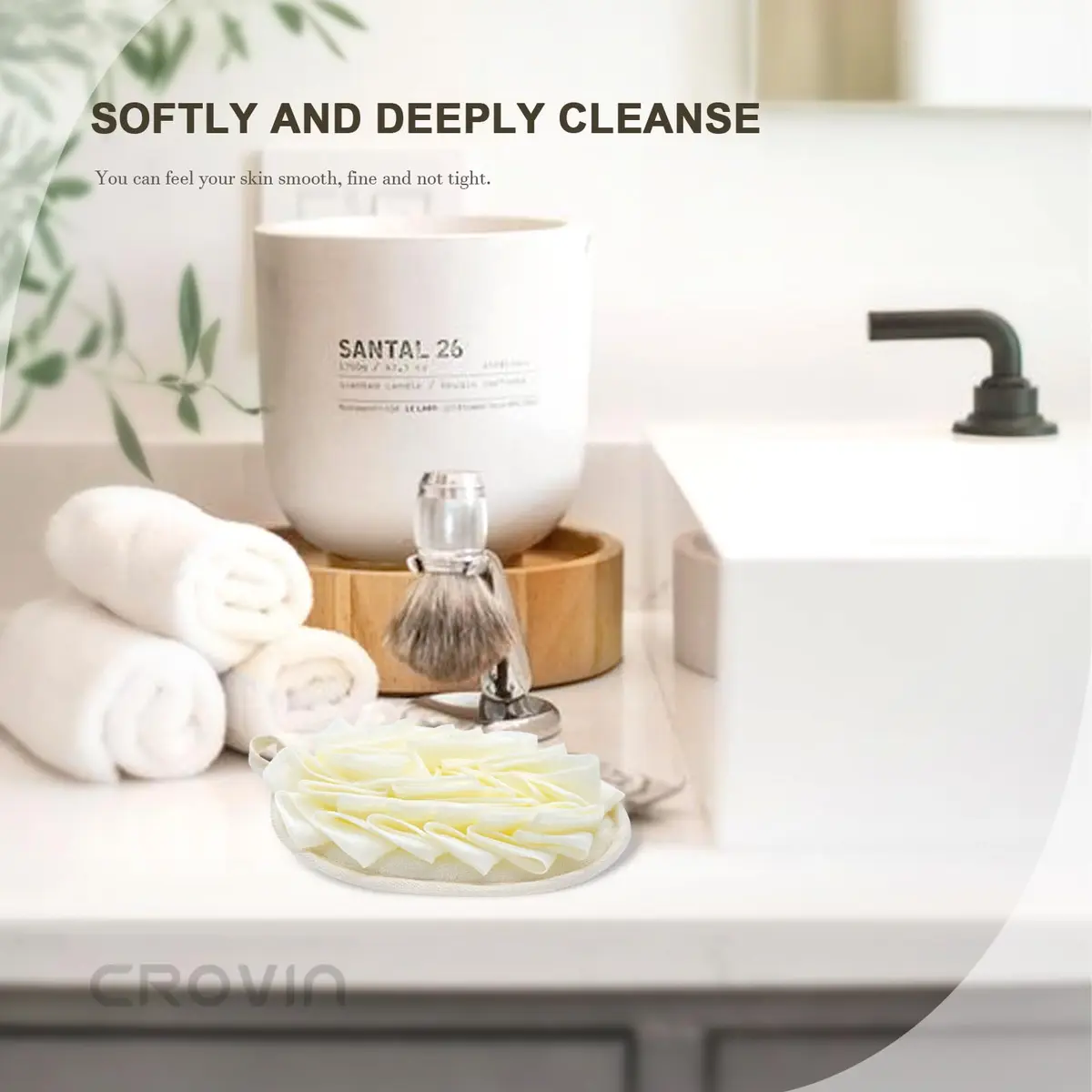 CROVIN Bath Puff Shower Sponge 2 Pack | Exfoliating Loofah for Women & Men - view 5