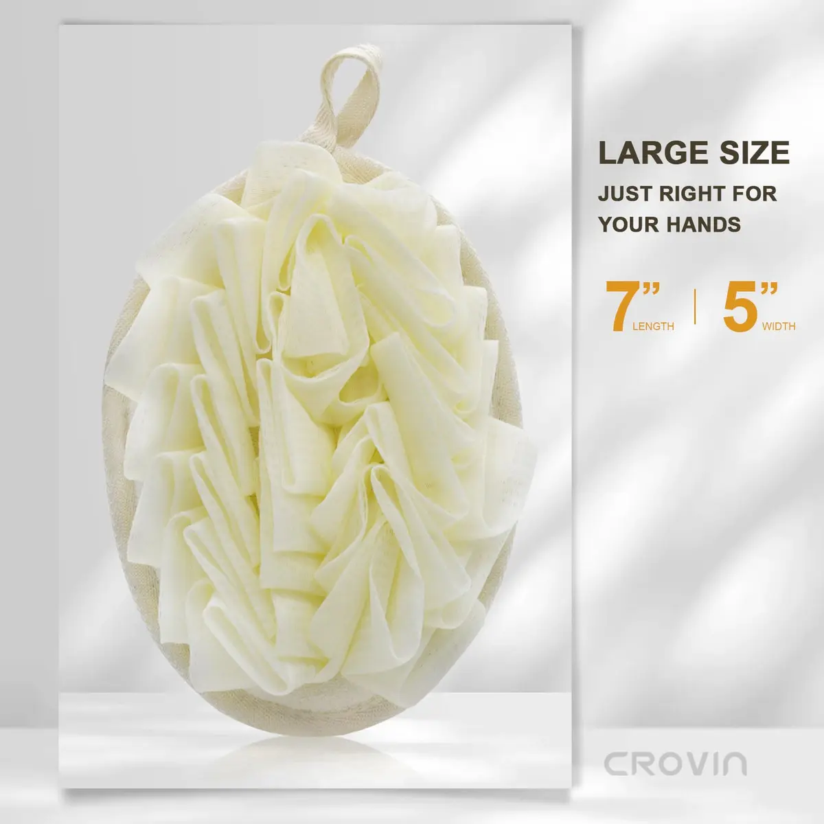 CROVIN Bath Puff Shower Sponge 2 Pack | Exfoliating Loofah for Women & Men - view 4