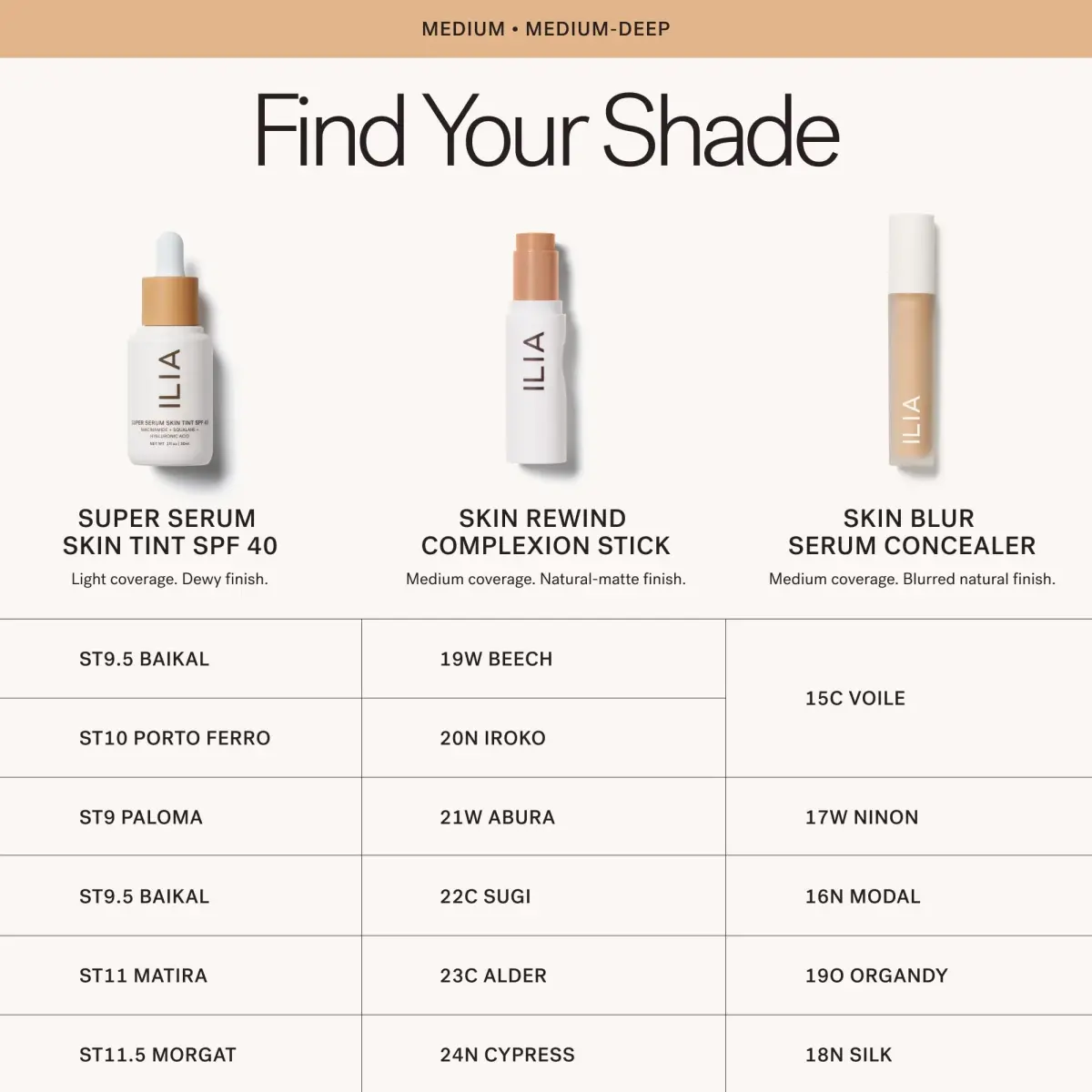 ILIA Super Serum Skin Tint SPF 40 Matira ST11 30ml (1 fl oz) | Dewy Makeup with Skincare & Mineral SPF - view 9