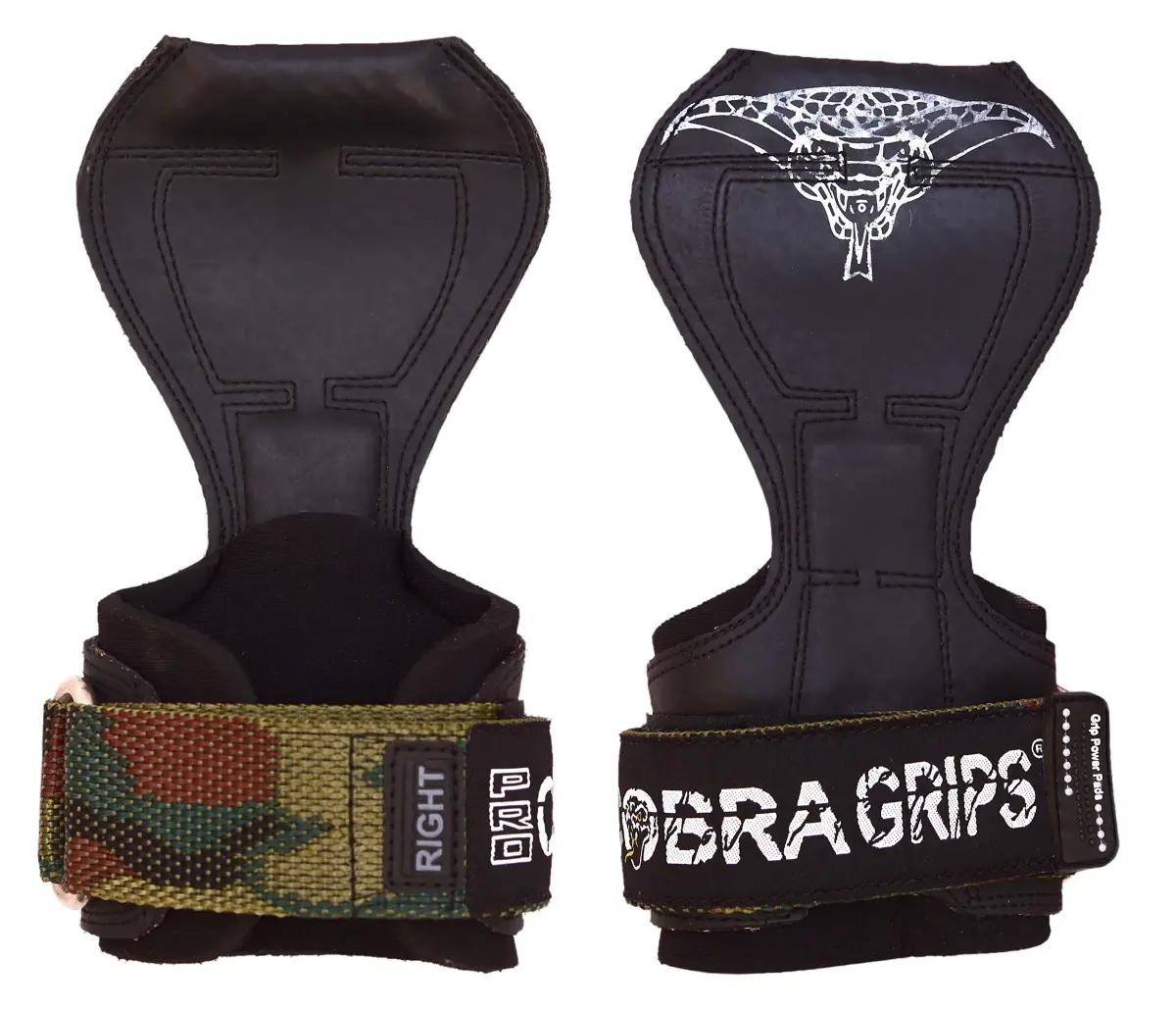 Cobra Grips FIT Milt Camo Rubber Weight Lifting Gloves with Wrist Wraps - 4.25-7.0" Wrist - main product image