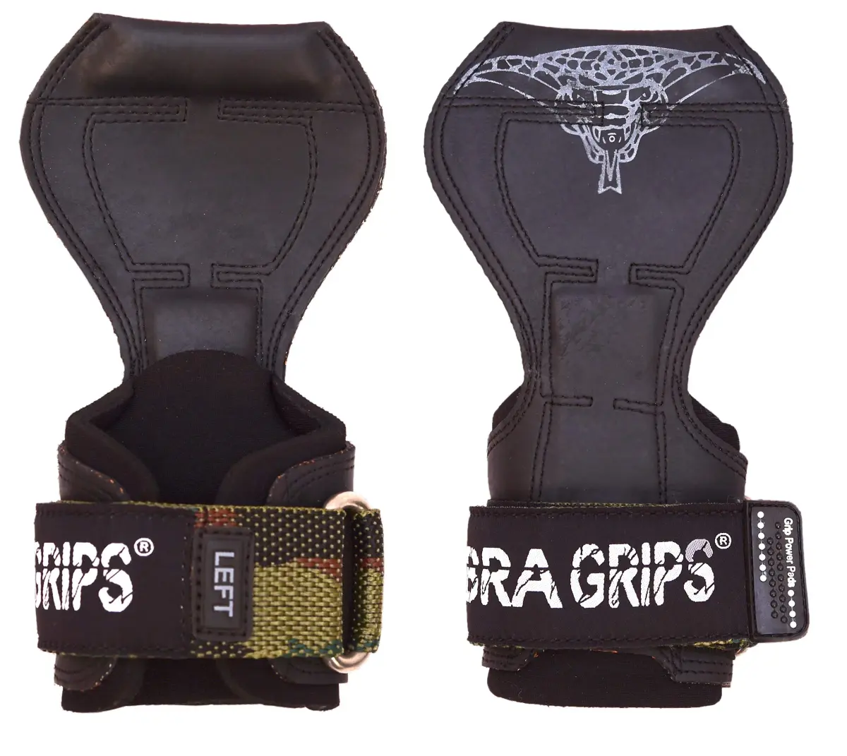 Cobra Grips FIT Milt Camo Rubber Weight Lifting Gloves with Wrist Wraps - 4.25-7.0" Wrist - view 3