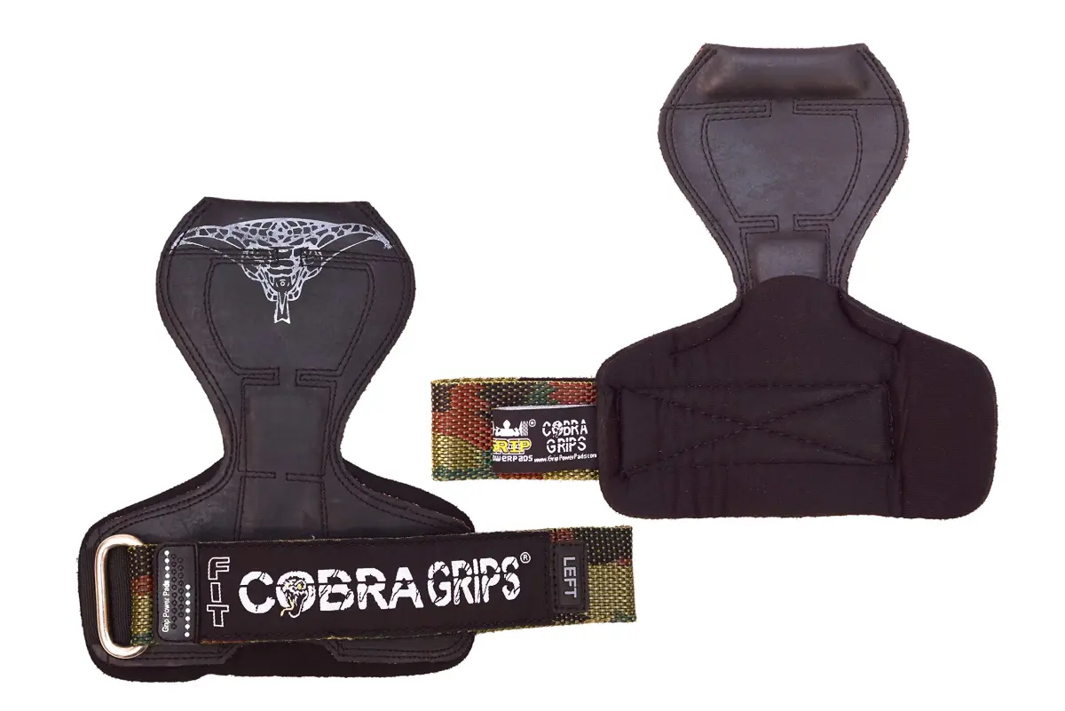 Cobra Grips FIT Milt Camo Rubber Weight Lifting Gloves with Wrist Wraps - 4.25-7.0" Wrist - view 4