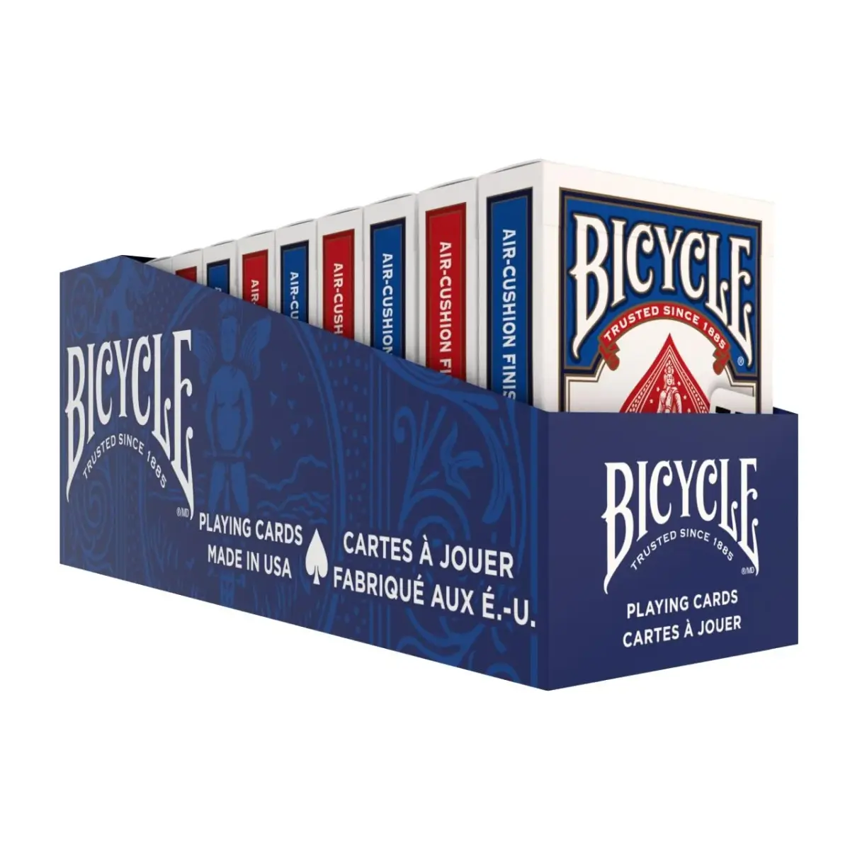 Bicycle Jumbo Index Playing Cards 12 Pack Red & Blue | Large Print Poker Size for All Ages - main product image